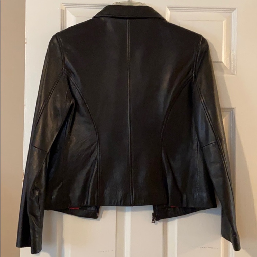 Black genuine SOFT leather jacket - Picture 4 of 5